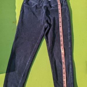 Girls Velvet and cotton stretchy pants